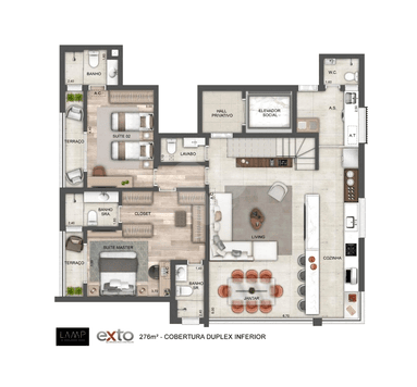 Apartamento com 4 quartos à venda em Perdizes - SP